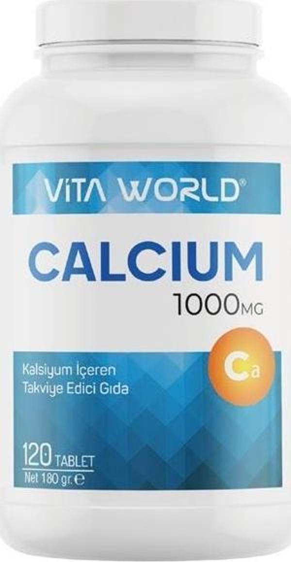 Vita World Calcium 1000 mg 120 Tablet - Image 1