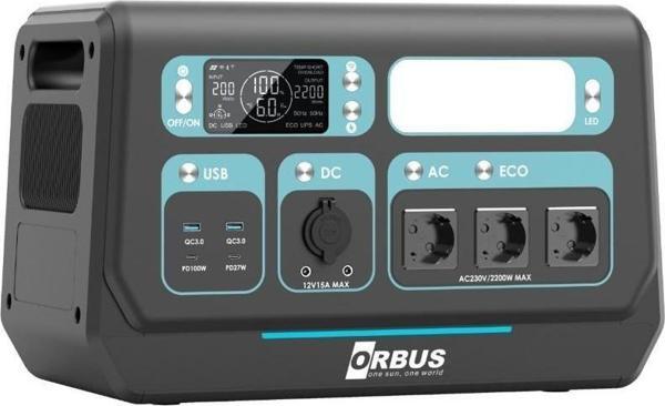 ORBUS 2200W(1720Wh) Power Station Taşınabilir Güç Kaynağı - Image 1