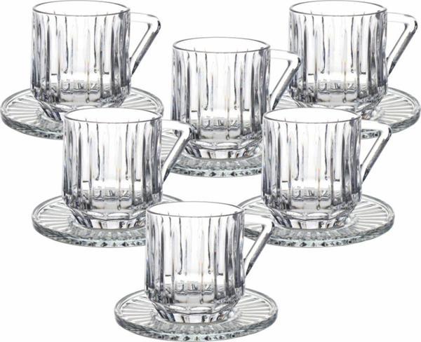 Arow mass cam çay seti 6 lı - çay nescafe fincanı seti takımı - Image 1