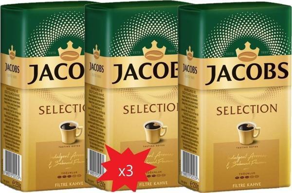 Jacobs Gold Selection Filtre Kahve 250 gr x 3 Adet - Image 1