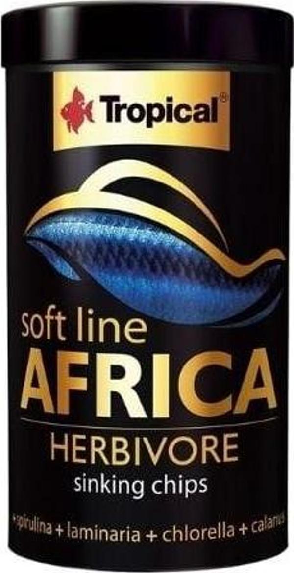 Tropical Softline Africa Herbivore Chips Otçul Afrika Balıkları için Yumuşak Taneli Balık Yemi Medium 250 Ml 130 Gr - Image 1