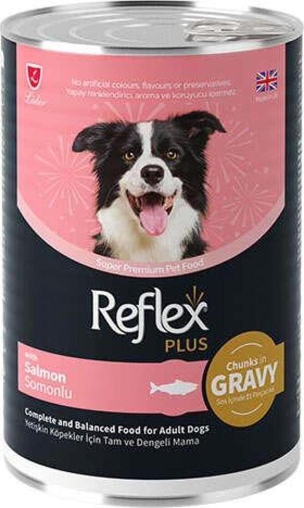 Reflex Plus Gravy Somonlu Et Parçacıklı Köpek Konservesi 400 Gr - Image 1