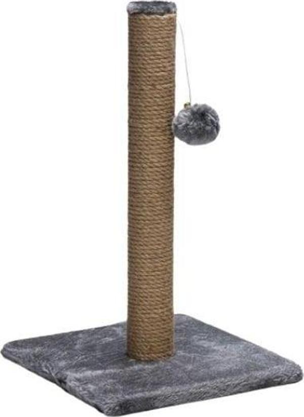Beeztees Top Oyuncaklı Kedi Tırmalama Direği 25x25x42 Cm Gri - Image 1