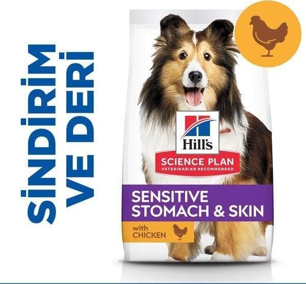 Hills Adult Sensitive Skin Hassas Köpekler İçin Tavuklu Yetişkin Köpek Maması 14 Kg - Image 1