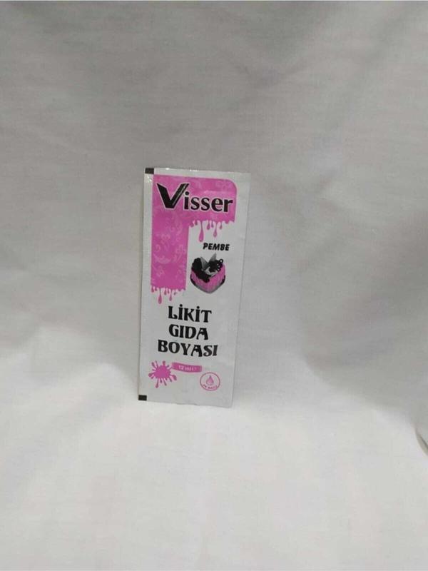 Visser Likit Gıda Boyası (12 ml) Pembe - Image 1