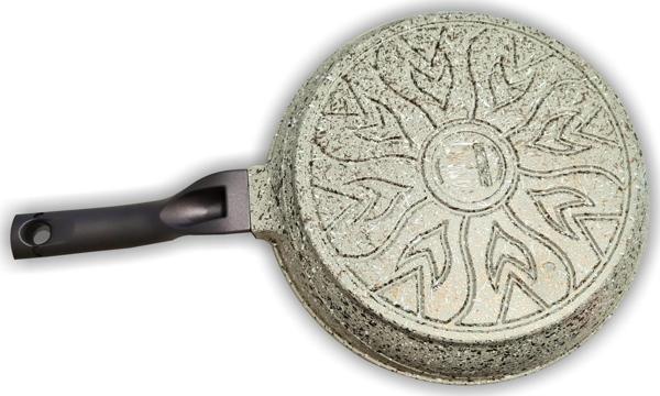27cm Büyük Bakalit Kulp Yanmaz Yapışmaz Granit Yüzey Ağır Alaşım Döküm Tava - Image 1