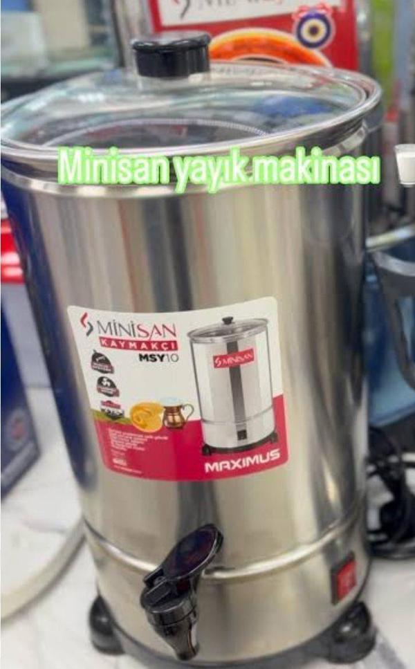 MİNİSAN 10 LT YAYIK MAKİNESİ MUSLUKLU  KAYMAKÇI - Image 1