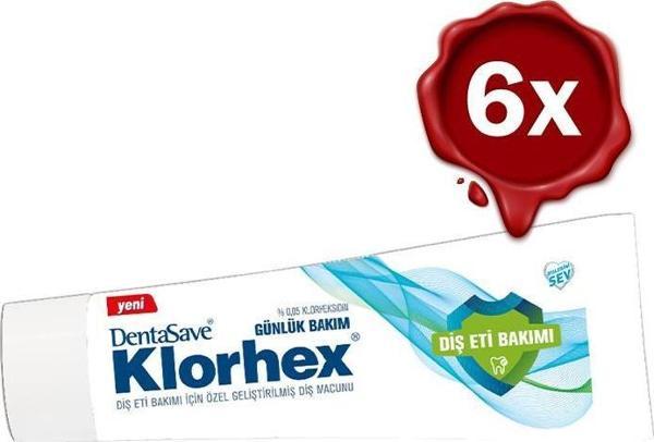 Dentasave Klorhex Diş Macunu Günlük Bakım 75 ml x 6 - Image 1