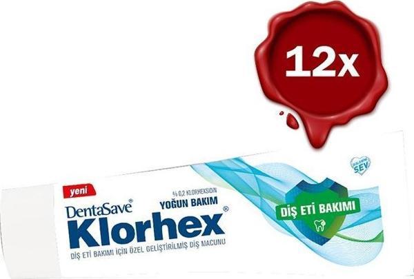 Dentasave Klorhex Diş Macunu Yoğun Bakım 75 ml x 12 - Image 1