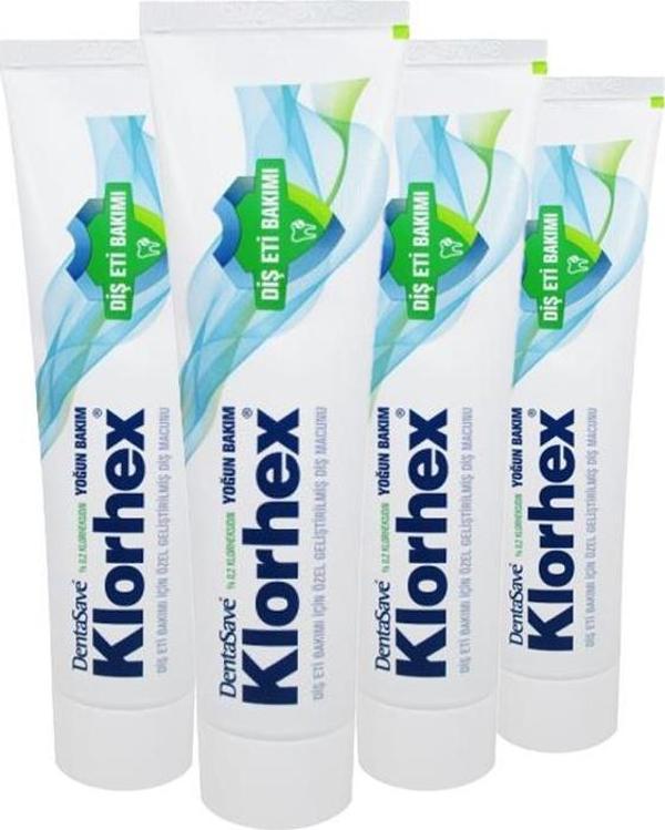 Dentasave Klorhex Diş Macunu Yoğun Bakım 75 ml x 4 - Image 1