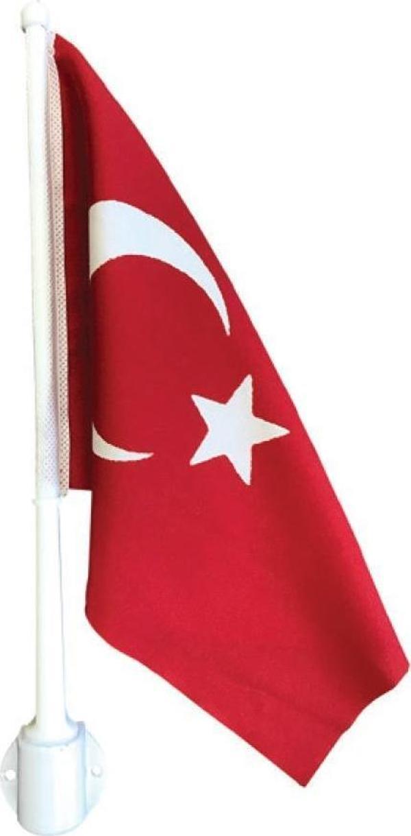 Saray Bot Bayrak Direği Plastik 35 Cm Bayraklı - Image 1