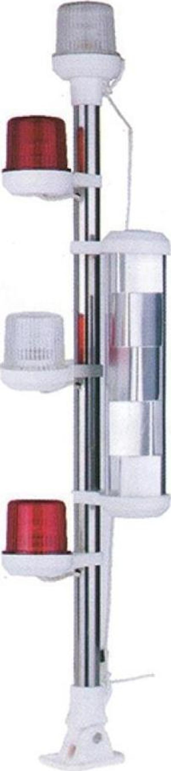 Saray Işıklı Bayrak Direği Arıza Fenerli + Radar Refl. 75 Cm - Image 1