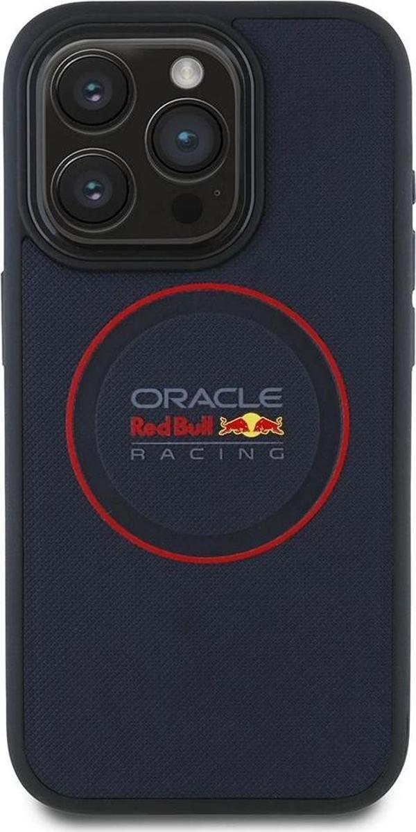 Apple iPhone 15 Pro Max Kılıf Redbull Orjinal Lisanslı Magsafe Şarj Özellikli Kırmızı Halka ve Logo  - Image 1