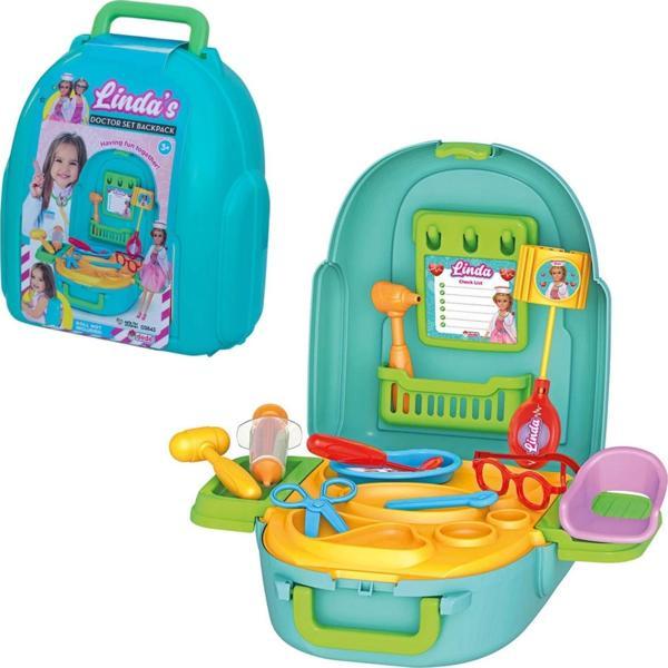 Linda'nın Doktor Set Sırt Çantası - Doktor Setleri - Doktor Oyuncak Seti - Doktor Gereçleri - Image 1