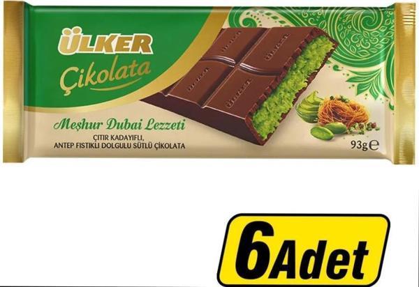 Ülker Dubai Çikolatası 93g 6 Adet - Image 1