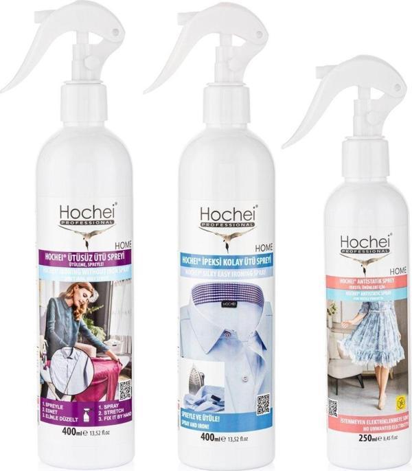 Hochei Paket 1 / Ütüsüz Ütü 400 ml - İpeksi Kolay Ütü 400 ml - Antistatik 250 ml - Image 1