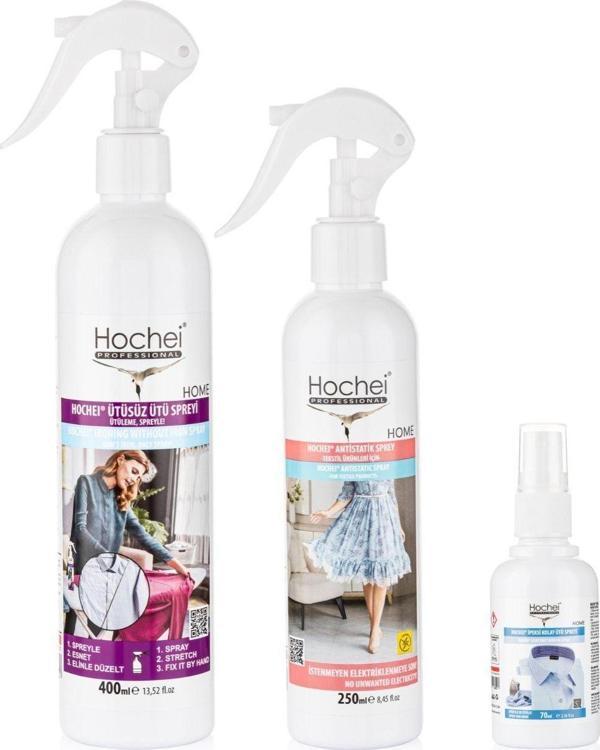 Hochei Paket 4 / Ütüsüz Ütü 400 ml - Antistatik 250 ml - İpeksi Kolay Ütü 70 ml - Image 1