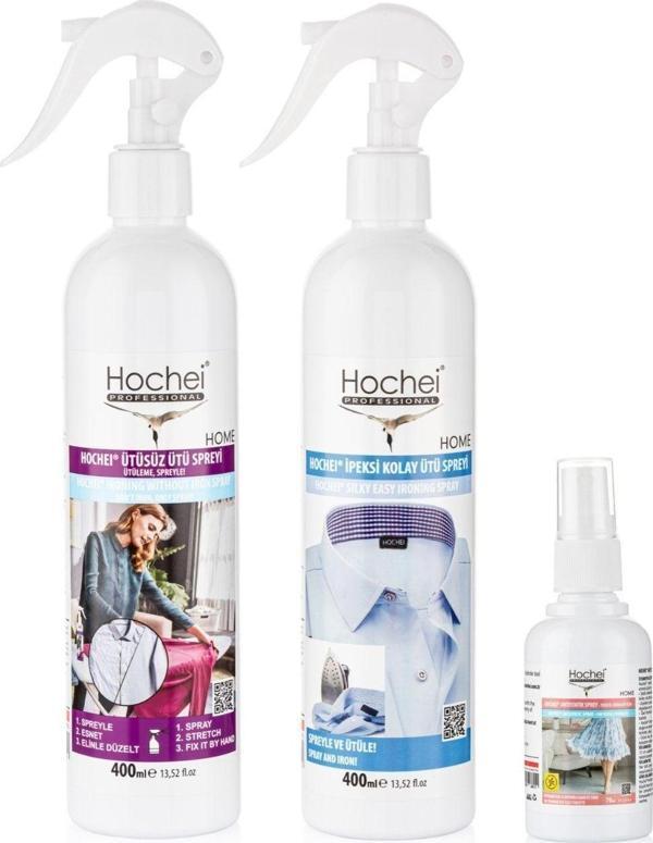 Hochei Paket 5 / Ütüsüz Ütü 400 ml - İpeksi Kolay Ütü 400 ml - Antistatik 70 ml - Image 1