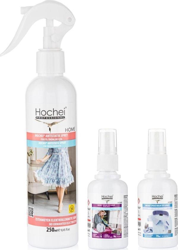 Hochei Paket 6 / Antistatik 250 ml - Ütüsüz Ütü 70 ml - İpeksi Kolay Ütü 70 ml  - Image 1