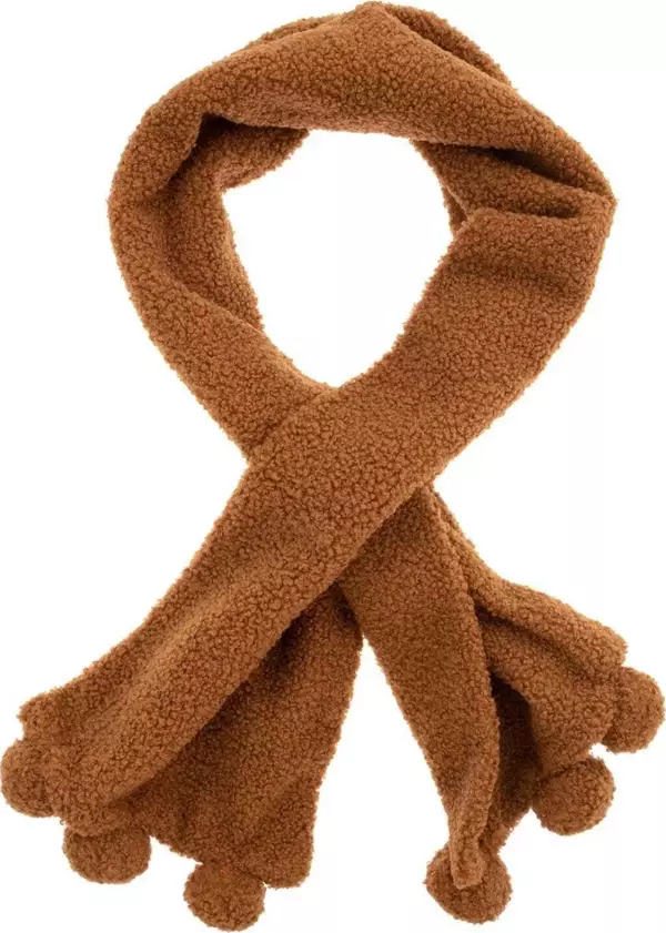 Kadın Teddy Peluş Atkı 19 x 100 cm Kahverengi - Image 1