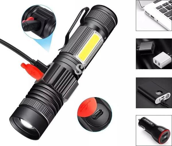 Geniş Açılı P50 Led Şarjlı El Feneri  Wt601 - Image 1