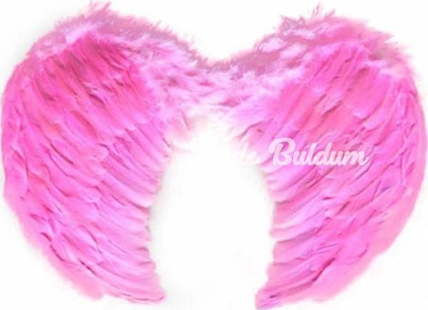 Pembe Renkli Orta Boy Çocuk Melek Kanadı 40x60 Cm - Image 1