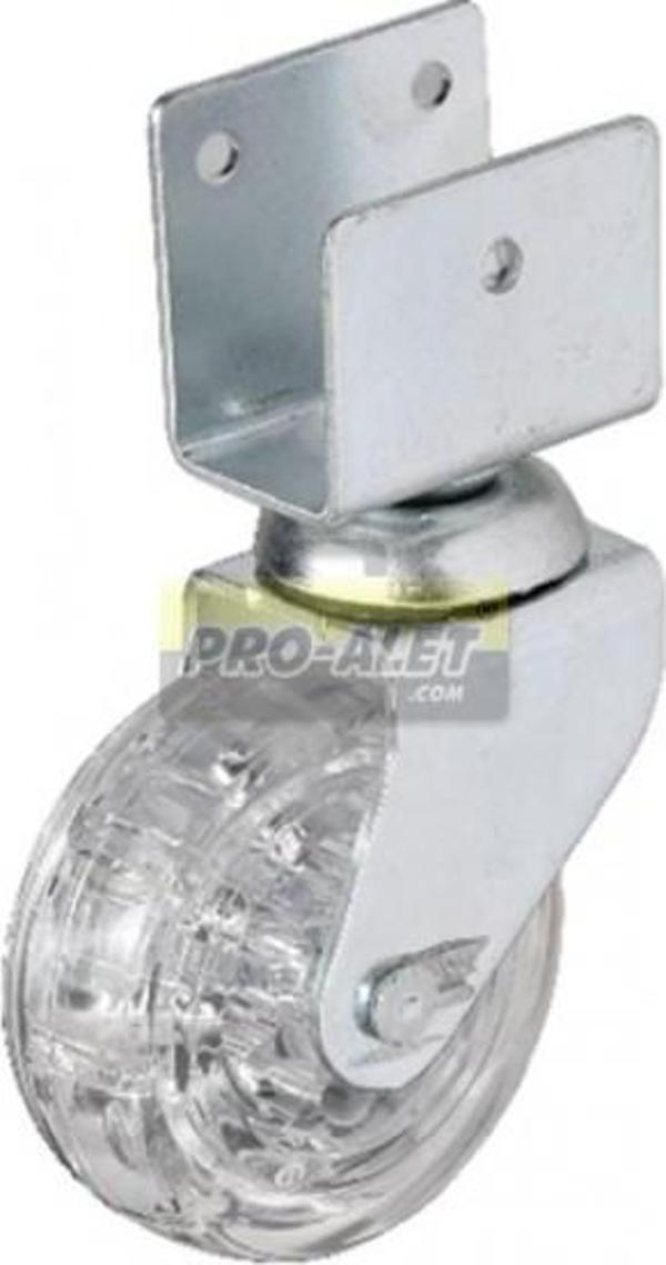 Hts 328 - 50x20'lik Şeffaf Makaralı Kısa U Tablalı Teker 4 ADET - Image 1