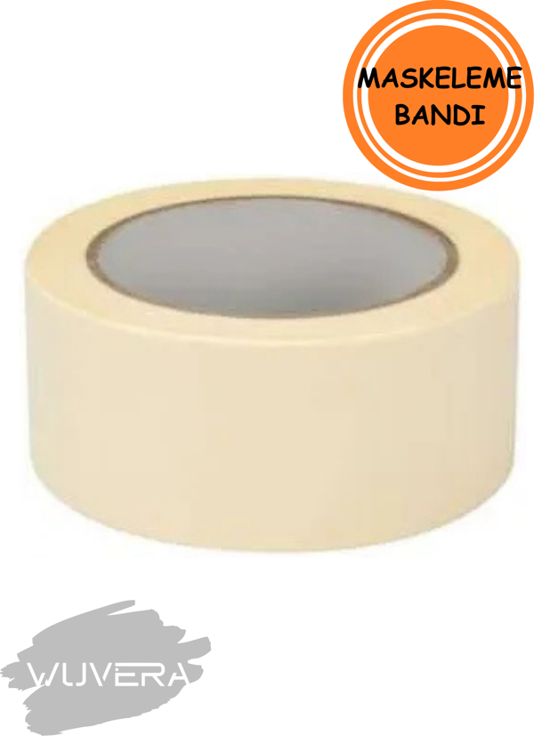 Wuvera 48mm x 25m Maskeleme Bandı – Kolay Yapışır, İz Bırakmaz! - Image 1