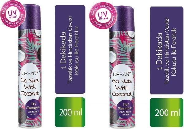 Tazelik Ve Hindistan Cevizi Kokusu Ile Ferahlık Sağlayan Kuru Şampuan 200 Ml X 2 Adet - Image 1