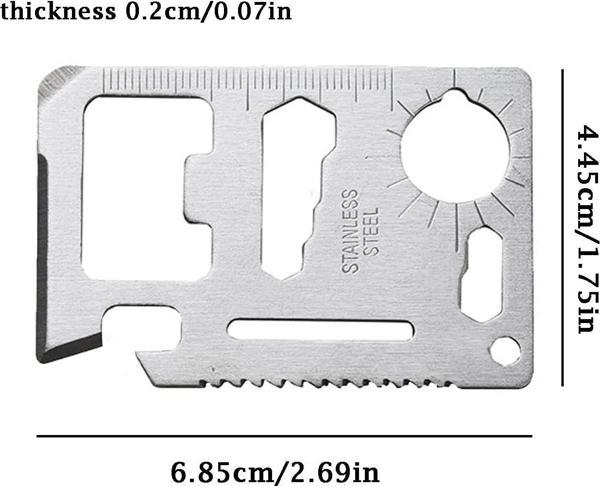 Survival Tool – 11'i 1 Arada Paslanmaz Çelik Çok Amaçlı Hayatta Kalma Aracı - Image 1