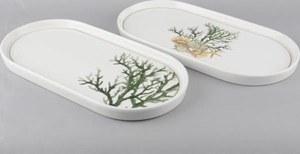 Mikasa Moor Marinet 2li Oval Servis Tabağı Seti 32x16cm - Image 1