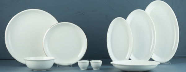 Evaliza Gold Elegant 60 Parça Yemek Takımı- 12 Kişilik - Image 1
