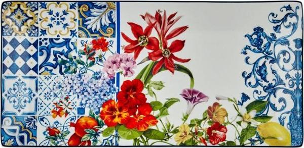Joy Carmen Italy Garden 2Lı Buyuk Dıkdortgen Tabak 30X15 Cm - Image 1