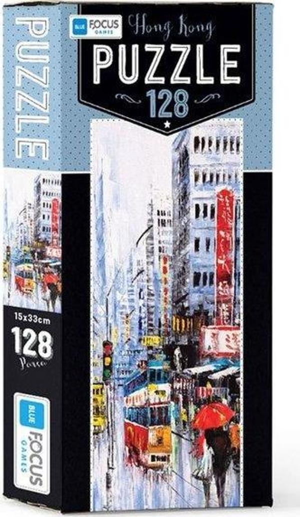 Blue Focus Hong Kong 128 Parça Puzzle BF210 - Image 1