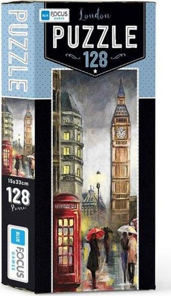 Blue Focus London 128 Parça Puzzle BF208 - Image 1