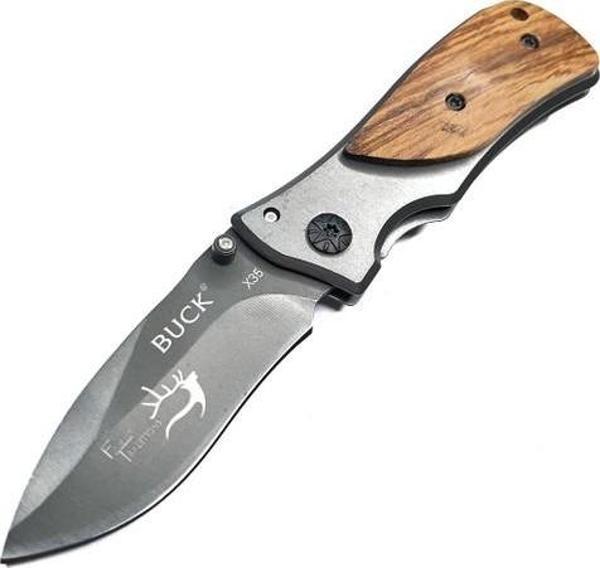 Tekinhediyelik Buck - X35 Mini Ahşap Kabze Çakı 15 cm - Image 1