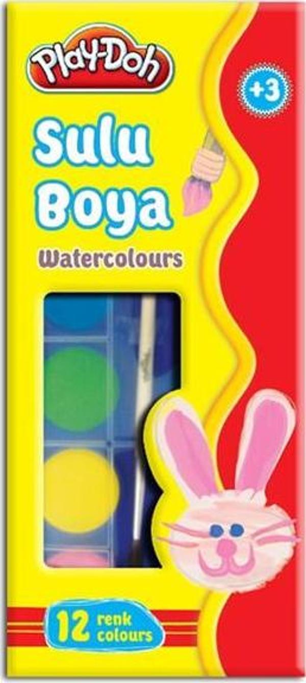 Play-Doh 12 Renk Sulu Boya Büyük Play-Su003 - Image 1
