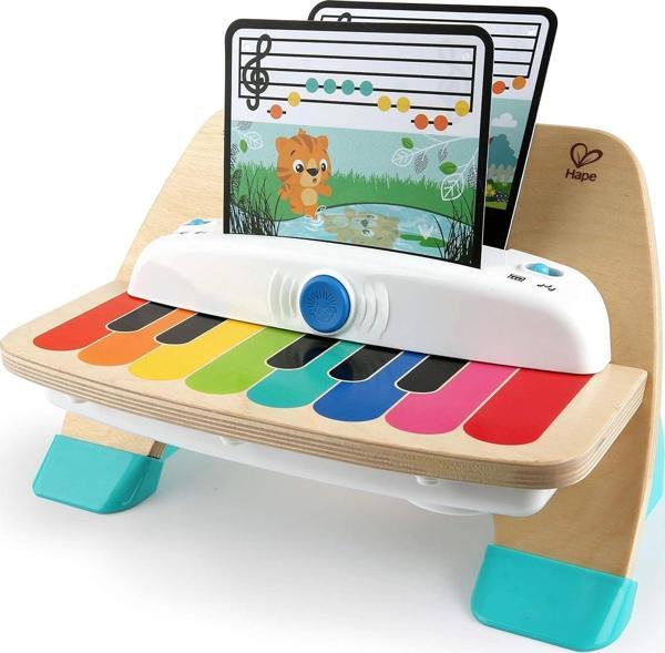 Baby Einstein ve Hape Magic Touch Piyano Ahşap Müzikli Yürümeye Başlayan Oyuncağı, 6 Ay ve Üzeri - Image 1