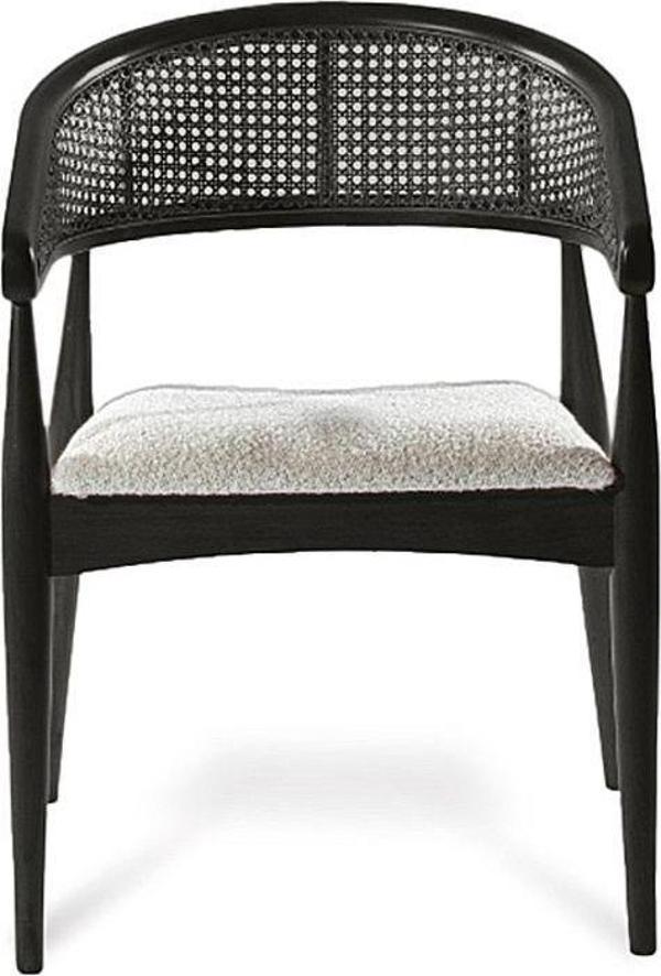 Gazzini Furniture Gazel Hazeranlı Ahşap Bohem Sandalye 55x63 cm - Image 1