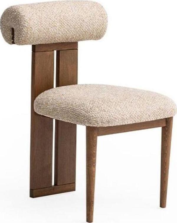 Gazzini Furniture Poofy Iskandinav Ahşap Bohem Sandalye - Image 1