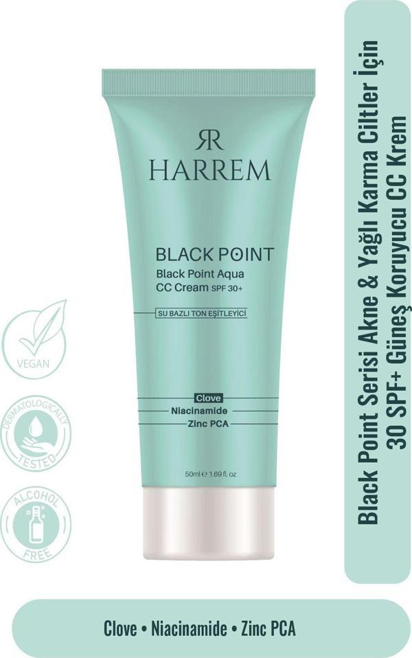 Akneli & Yağlı Karma Ciltler İçin 30SPF Güneş Koruyucu Cc Krem Black P.int 50Ml - Image 1