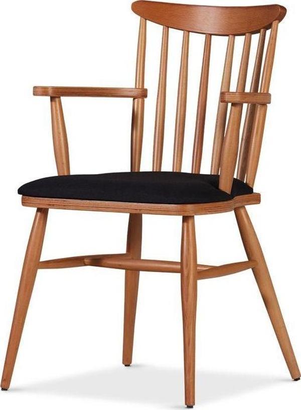 Gazzini Furniture Cotswold Ahşap Kolçaklı Sandalye - Image 1