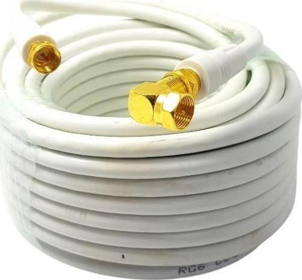 ROSE 30 Metre 1x 90Derece Gold F Konnektörlü Anten Kablosu - Image 1