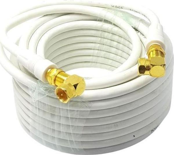 ROSE 40 Metre 2x 90Derece Gold F Konnektörlü Anten Kablosu - Image 1