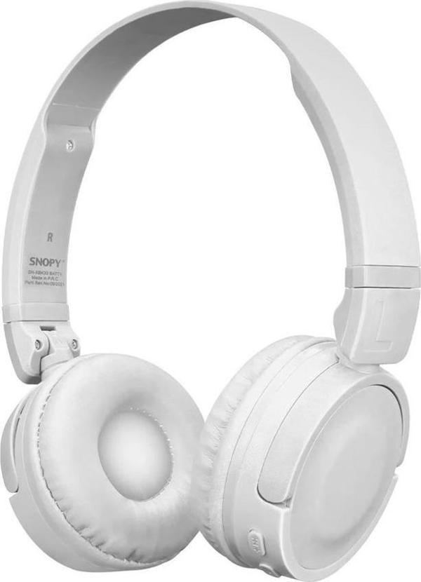 Snopy SN-XBK33 BATTY Beyaz TF Kart Özellikli Bluetooth Kulaklık - Image 1