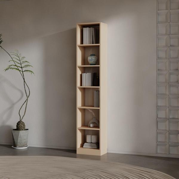 INFORNO SUNTALAM KİTAPLIK ( 200 X 40 X 28 ) CAPPİCİNO - Image 1