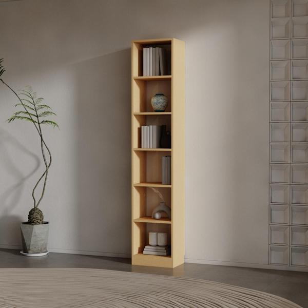 INFORNO SUNTALAM KİTAPLIK ( 200 X 40 X 28 ) BAMBU ( PARLAK ) - Image 1