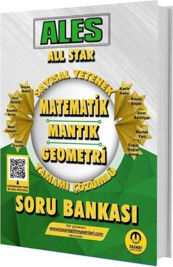 2025 ALES All Star Sayısal Yetenek Matematik Mantık Geometri Çözümlü Soru Bankası - Tasarı Akademi - Image 1