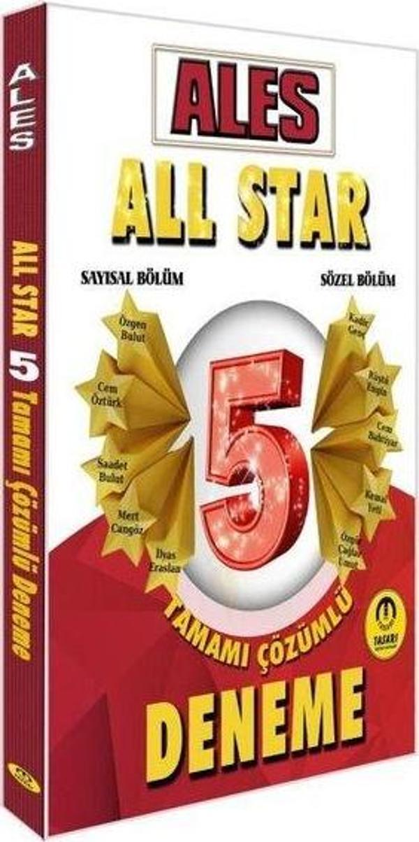 2025 ALES All Star Sayısal Sözel Yetenek Çözümlü 5 Deneme - Tasarı Akademi - Image 1