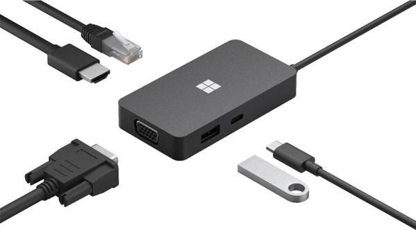Microsoft Surface USB-C Travel Hub (Çoğaltıcı), (Port:Ethernet, HDIM, VGA, USB-A, USB-C) - 161-00010 - Image 1